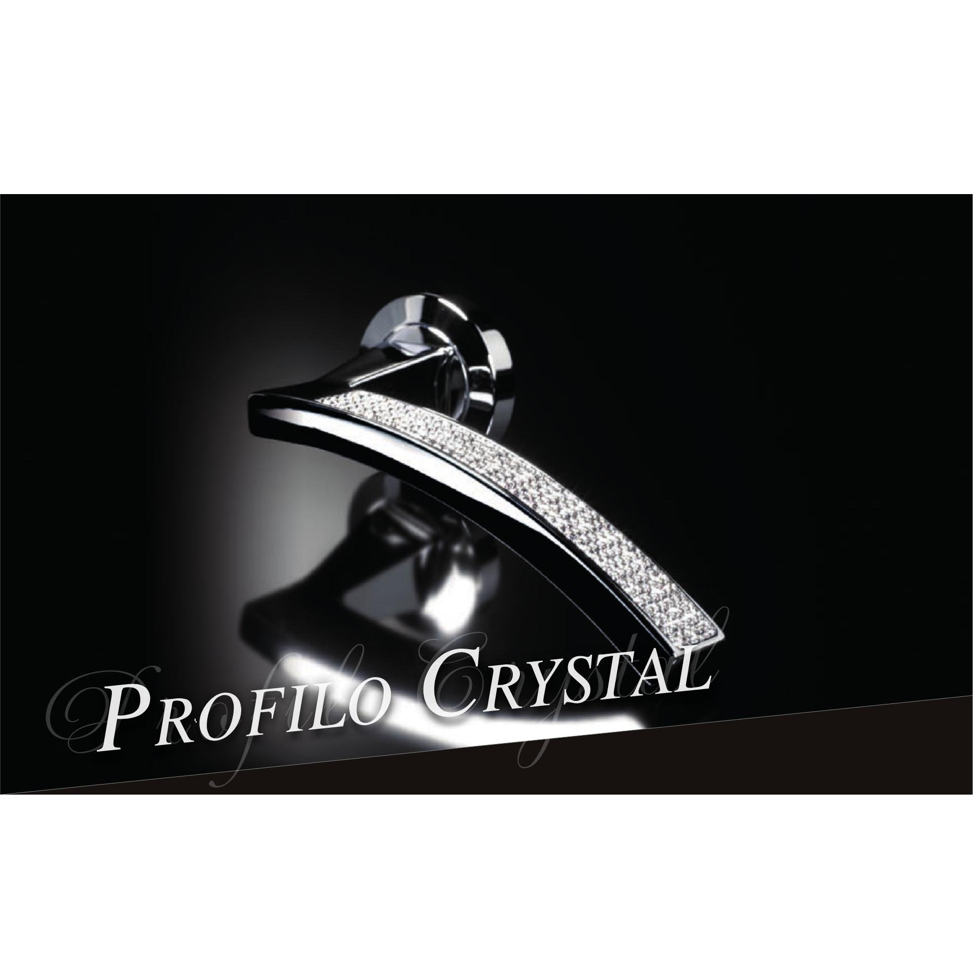 スワロスキー社製　クリスタル　レバーハンドル空錠　PROFILO MESH　丸座 [1041RO102]