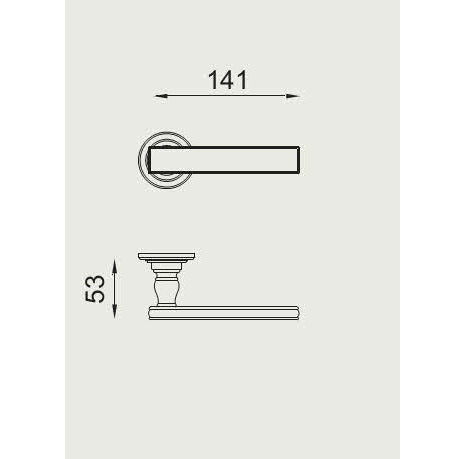 dnd lucrezia OLV レバーハンドル錠 　サンプル品　コイン錠 [LT13 OLV]