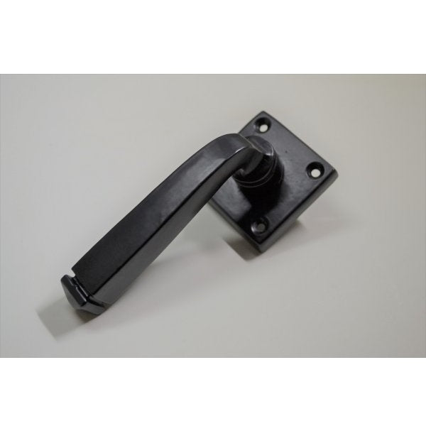 ブラックアイアン　レバーハンドル　空錠　錠前　ロートアイアン　SH6000　ラッチ付きSHTB001 3" [SH6000]