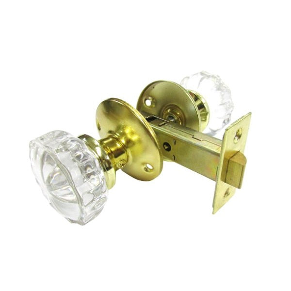ガラス製両ノブ　丸座　金色　空錠セット　CASABONITA 　WJ2317 [WJ2317]