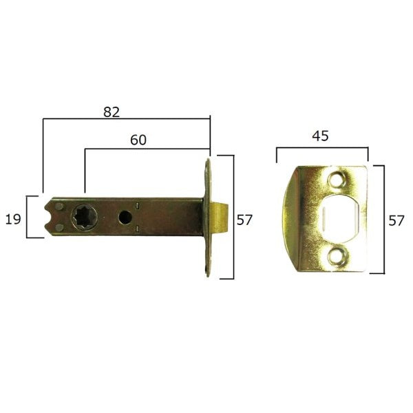 ガラス製両ノブ　丸座　金色　空錠セット　CASABONITA 　WJ2317 [WJ2317]